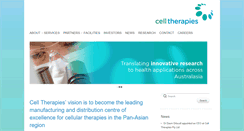 Desktop Screenshot of celltherapies.com.au